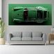 Картина на полотні на стіну інтер'єрна автомобіль Porsche 911 зелений Порше 1105 фото 2