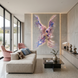 Картина на полотні на спальні Поцілунок дві фігури 2968 фото 1