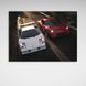 Картина на полотні машини Ferrari Testarossa vs Lamborghini Countach 3225 фото 6