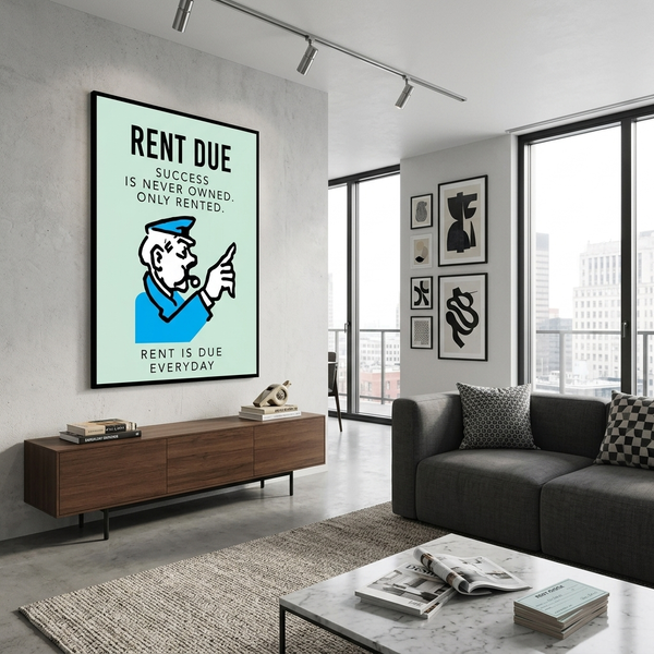 Картина на холсті Монополія Rent due 152 фото