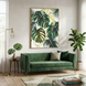 Картина на полотні на стіну інтер'єрна Тропічне листя 3265 фото 2