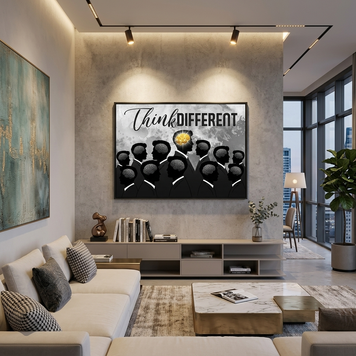Мотиваційна картина на полотні для офісу Think Different 3694 фото