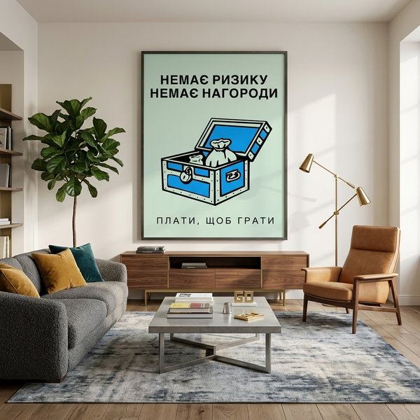 Картина на холсті Монополія Немає ризику, немає нагороди 157 фото
