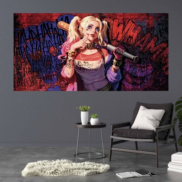 Картина на полотні з графіті Harley Quinn 2048 фото