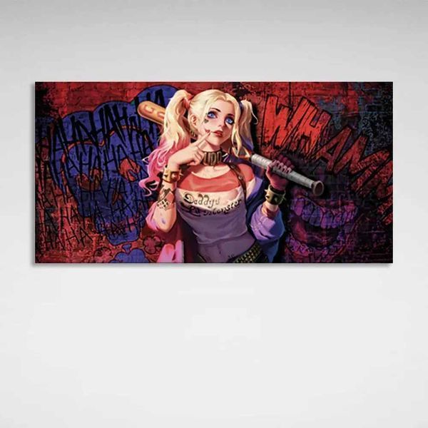 Картина на полотні з графіті Harley Quinn 2048 фото