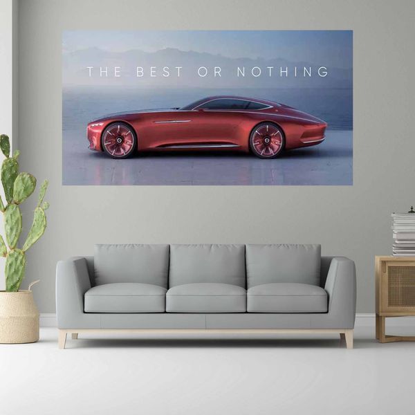 Картина на холсті для мотивації The best or nothing maybach 116 фото