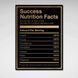Картина на холсті для мотивації Nutrition facts 77 фото 4