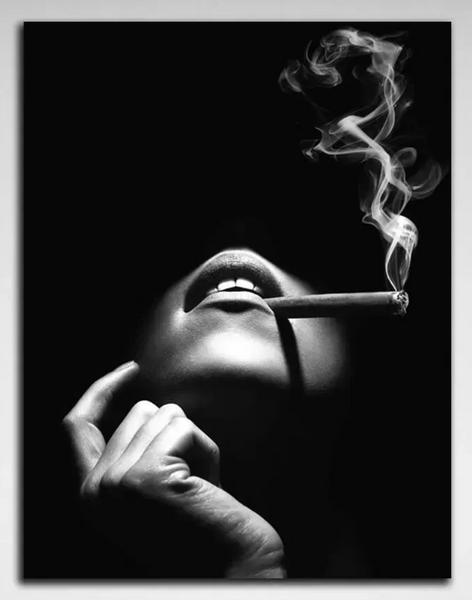 Картина на холсті для дому Smoking women 296 фото