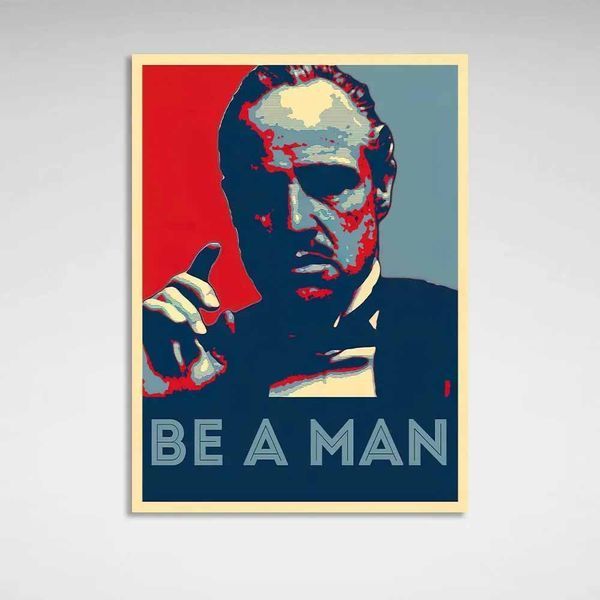 Картина на холсті Хрещений батько Godfather Be a man 1055 фото