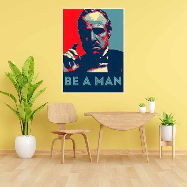 Картина на холсті Хрещений батько Godfather Be a man 1055 фото